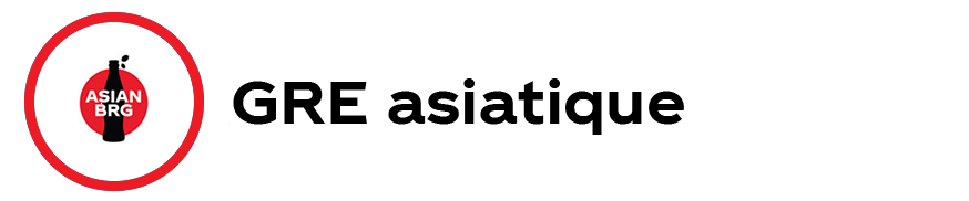 L'en-tête et le logo du groupe de ressources d'entreprise asiatique